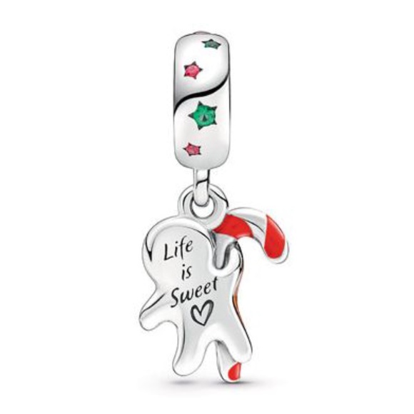 Pandora GINGERBREAD MAN DANGLE CHARM - Picture 2 of 3